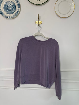 Purple Soft Brushed Pullover