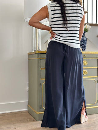 Taylor Black Wide Leg Pants - Southern Roots & Boots