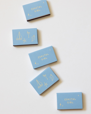 Coastal Girl Blue & White Matches - Southern Roots & Boots