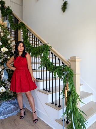 Mistletoe Bow-Back Dress