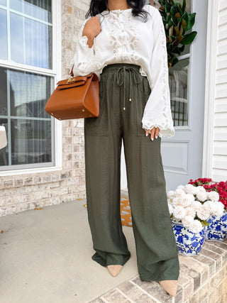 Magnolia Grove Wide-Leg Pant