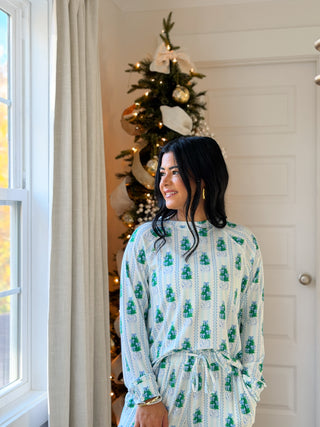 Chinoiserie Christmas Pajama Set