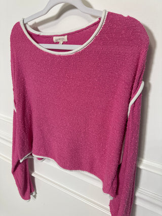Hot Pink Knit Sweater - Magnolia & Pine