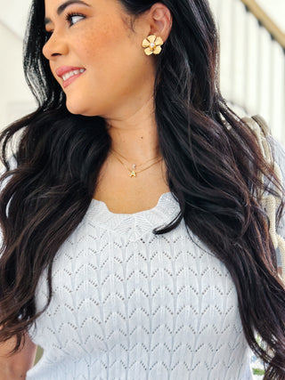 Southern Bloom Floral Pearl Earrings - Southern Roots & Boots