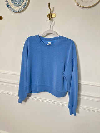 Blue Soft Brushed Pullover - Magnolia & Pine