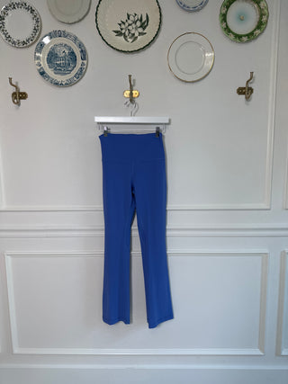 Blue Flare Leggings