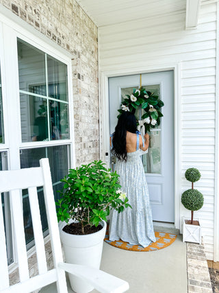 Something Blue Floral Tiered Maxi Dress - Southern Roots & Boots
