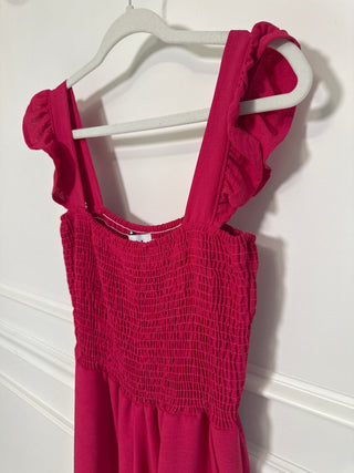 Hot Pink Romper - Magnolia & Pine
