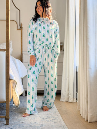 Chinoiserie Christmas Pajama Set