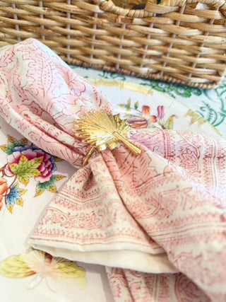 Golden Palms Napkin Ring (Set of 4) - Southern Roots & Boots