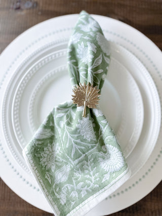 Golden Palms Napkin Ring (Set of 4) - Southern Roots & Boots