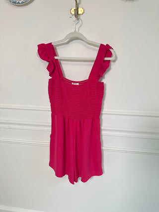 Hot Pink Romper - Magnolia & Pine