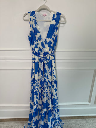Blue & White Floral Maxi