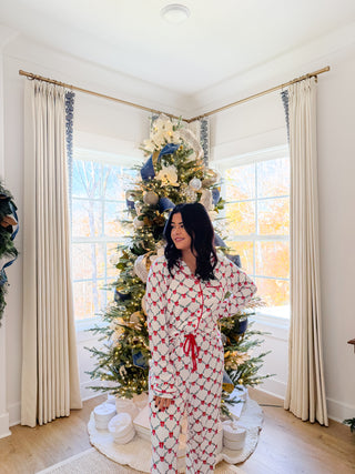 Mistletoe Bow Pajama Set