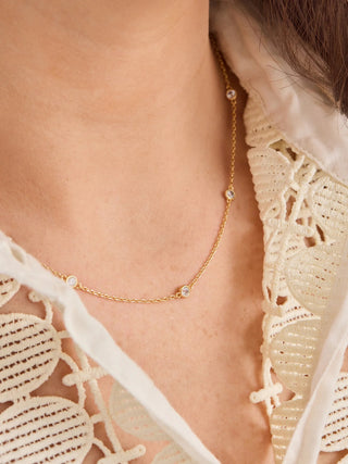 Everyday Grace Delicate Gold CZ Layering Necklace - Southern Roots & Boots