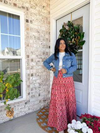 Classic Light Wash Denim Stretch Jacket