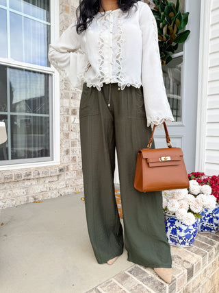 Magnolia Grove Wide-Leg Pant