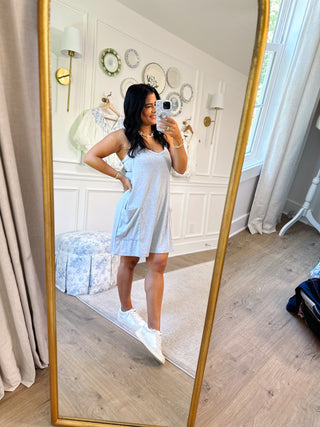 Grey Active Lounge Dress With Shorts