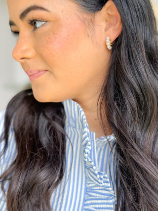Fairhope Mini Pearl & Gold Earrings - Southern Roots & Boots