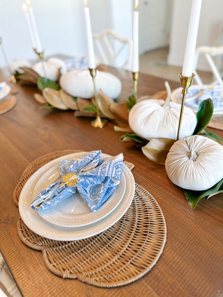 Heirloom Cream Velvet Pumpkin Set (Set of 6) - Magnolia & Pine