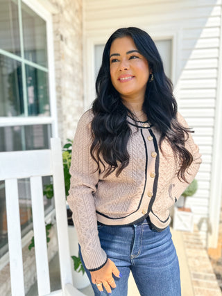 Wren Mocha Mousse Classic Cardigan - Magnolia & Pine
