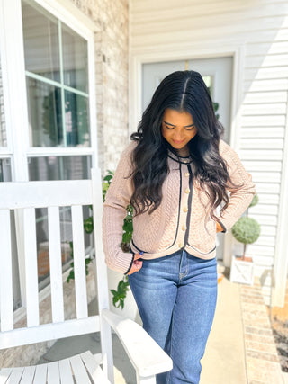 Wren Mocha Mousse Classic Cardigan - Magnolia & Pine