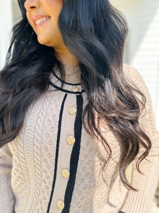 Wren Mocha Mousse Classic Cardigan - Magnolia & Pine