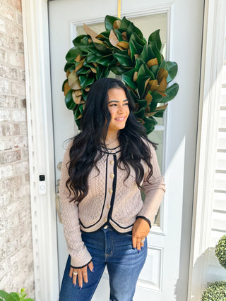 Wren Mocha Mousse Classic Cardigan - Magnolia & Pine