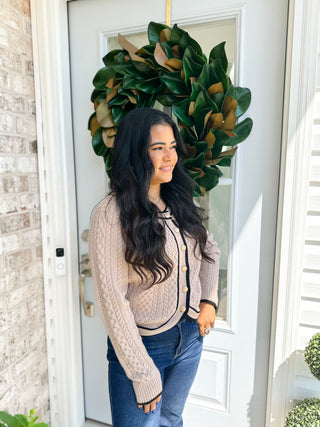 Wren Mocha Mousse Classic Cardigan - Magnolia & Pine
