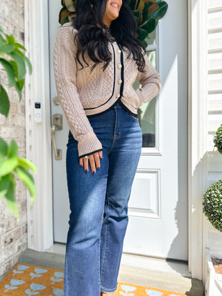 Wren Mocha Mousse Classic Cardigan - Magnolia & Pine
