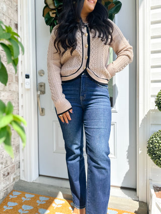 Wren Mocha Mousse Classic Cardigan - Magnolia & Pine