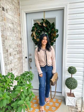 Wren Mocha Mousse Classic Cardigan - Magnolia & Pine