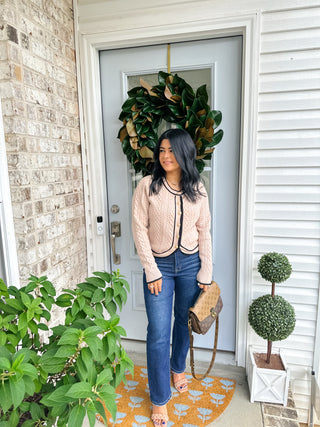 Wren Mocha Mousse Classic Cardigan - Magnolia & Pine