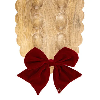 Magnetic Bow Velvet Red